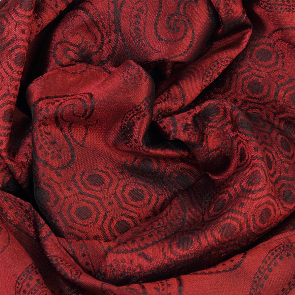 Red-silk-men's-scarf-Charles-made-in-France