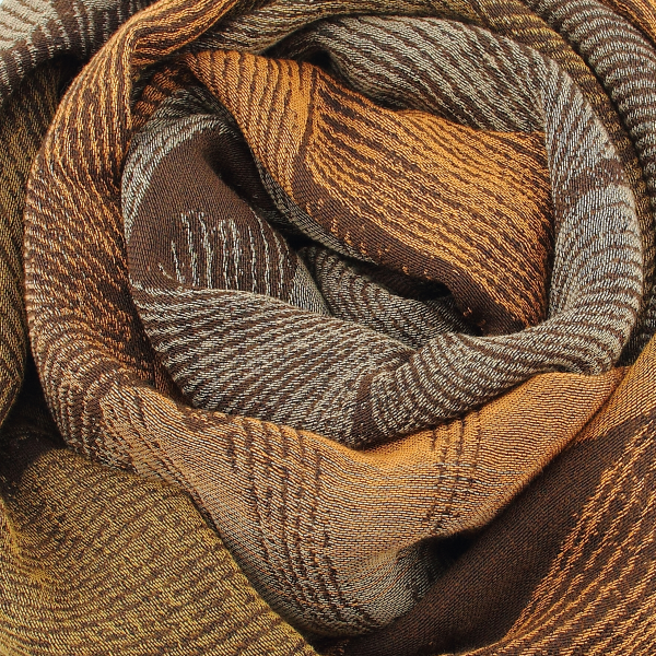 Made-in-France-chestnut-ochre-100% natural- women’s-stole-Dream