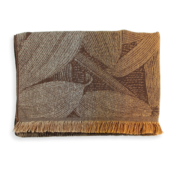 Made-in-France-chestnut-ochre-100% natural- women’s-stole-Dream