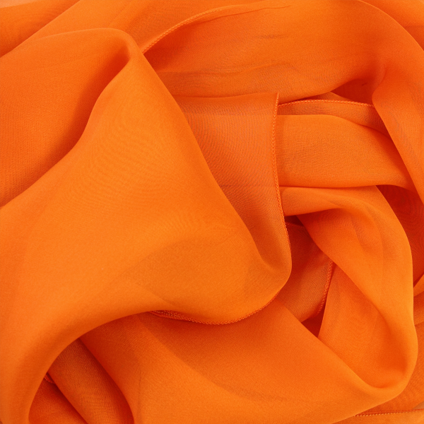 Orange-silk-wedding-women's-airy scarf
