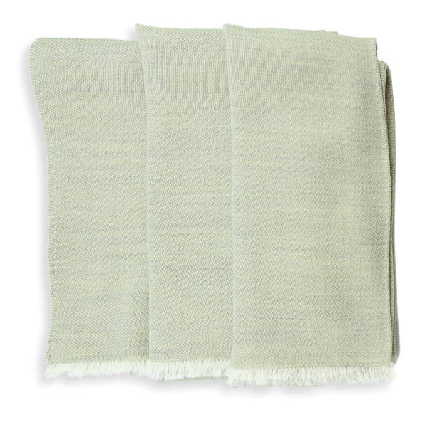 Pastel green-monochrome-cashmere-unisex-blend-stole-Tout doux