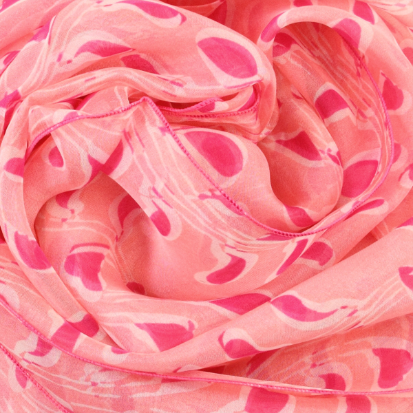 Printed-silk-pink-women's-scarf-Cut