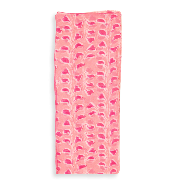 Printed-silk-pink-women's-scarf-Cut