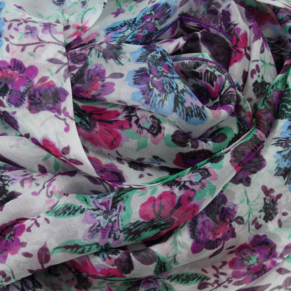 Pink romantique-flower-printed-silk-women’s-scarf
