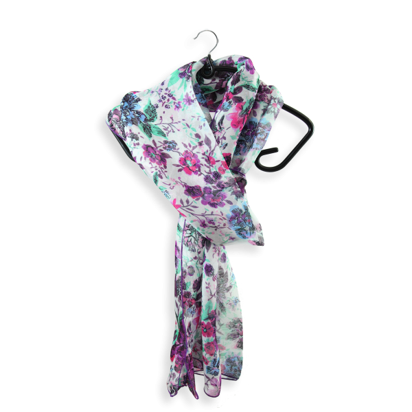 Pink romantique-flower-printed-silk-women’s-scarf