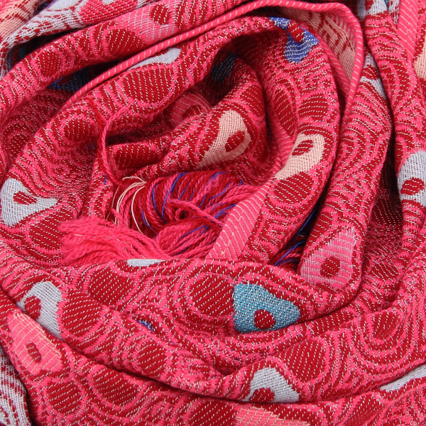 Fun-pink-wool-children’s-scarf