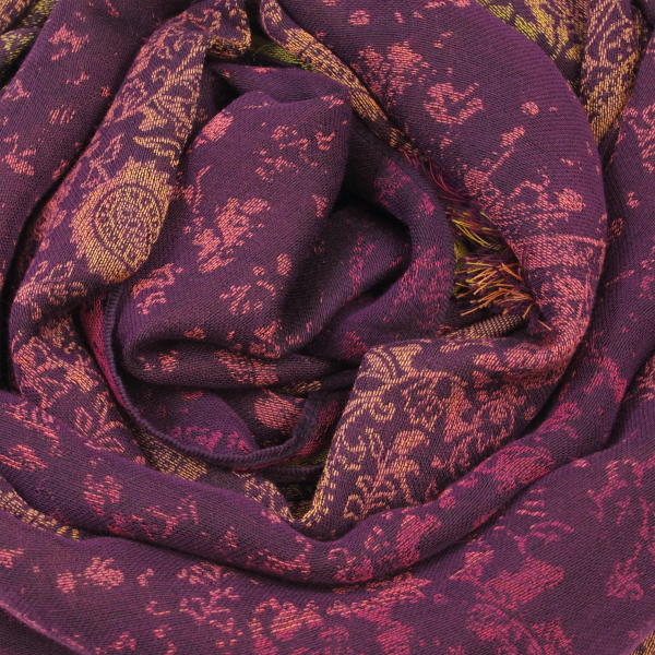 Scarf-women’s-cotton-silk-red purple-Mumbai