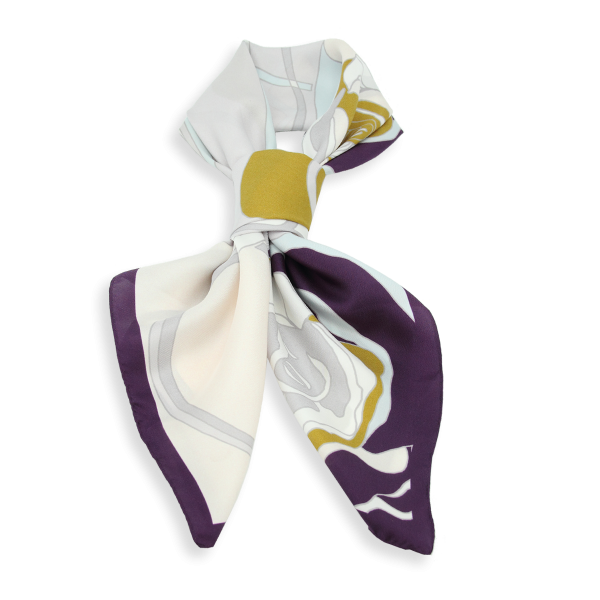 Purple-twill-silk-organic-square-printed-cloudy