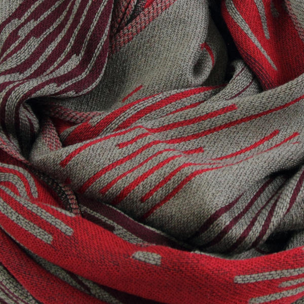 Man-stole-merino-wool-modal-brown-red-Néon-5A