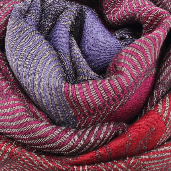 Made-in-France-red-mauve-cotton-silk-Merino-wool-scarf-LYS