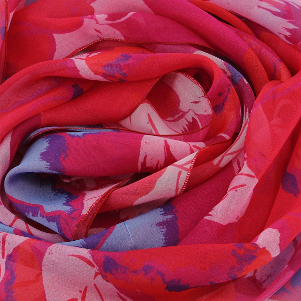 Red-printed-silk-peony-flower-women’s-scarf