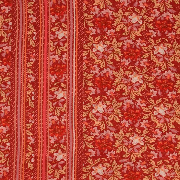 Women's-red-cotton-silk-printed-scarf-Jardin