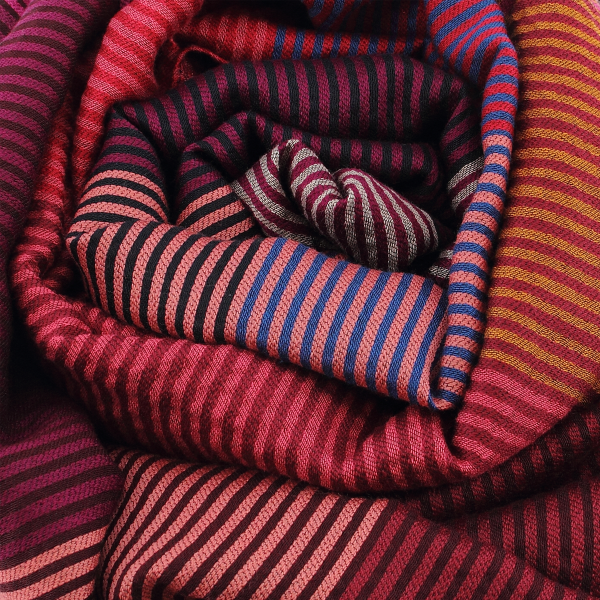 Red-cotton-silk-wool-women's-stole-Kaleida
