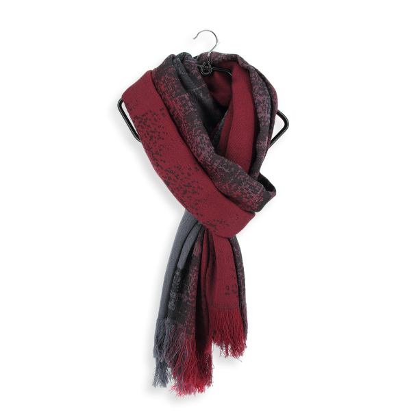 Red-gray-rayon-wool-women’s-men’s-oversized-stole-Philadelphia