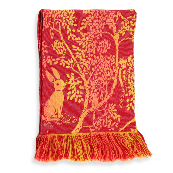 Rabbit-red-wool-children’s-scarf