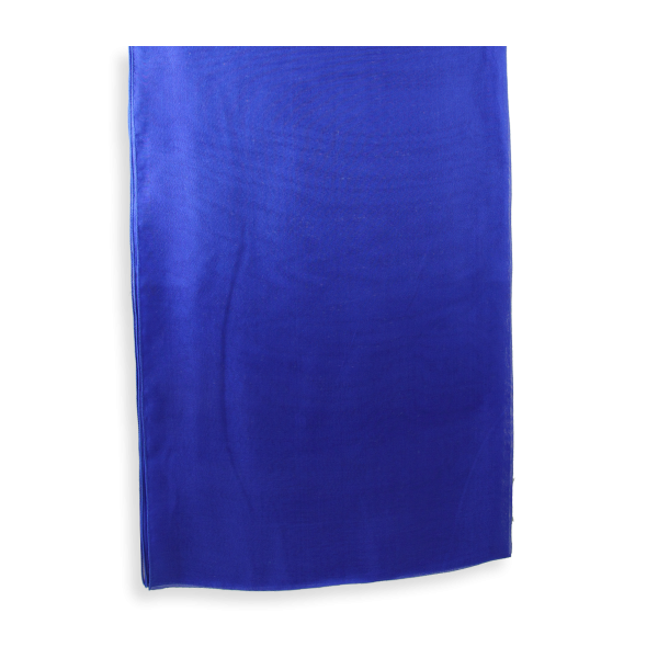 Stole-Silk-chiffon-made-in-france-Royale-Blue