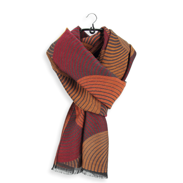 Ochre-100% natural-women's-scarf-Spire