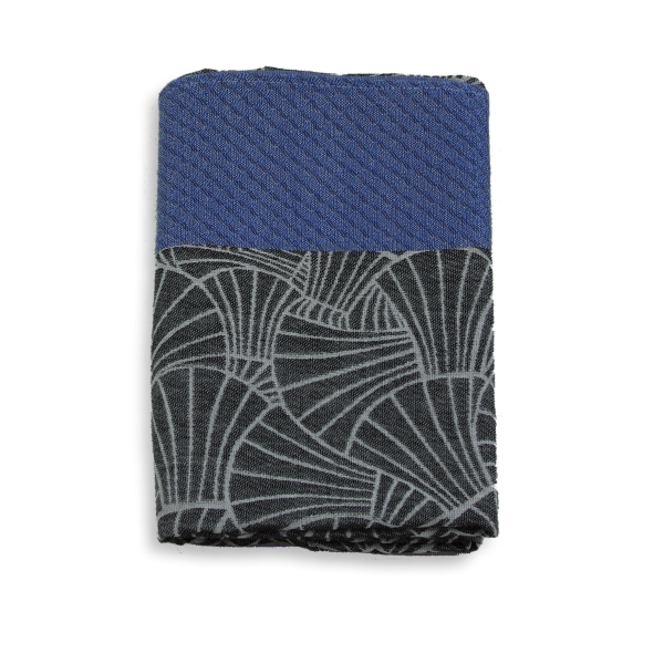 shiki bag coralie cotton silk black and blue 1