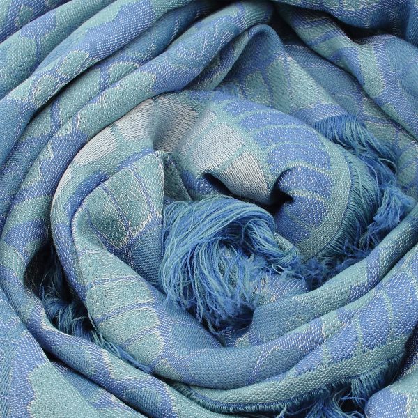 Rive Gauche-blue sky-wool-rayon-women’s-scarf