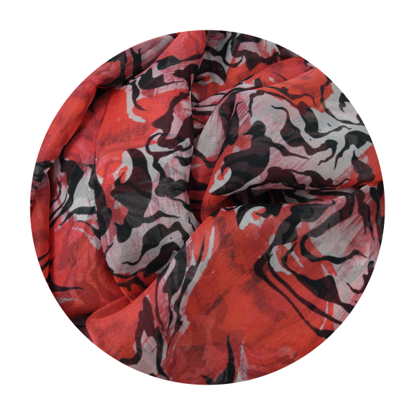 Scarf-woman-animal-skin-of-red-silk-2A