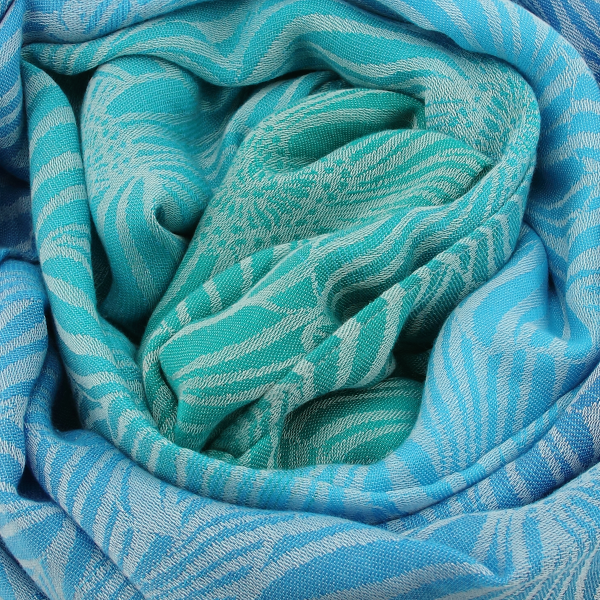 Summer-turquoise-cotton-rayon-women’s-stole