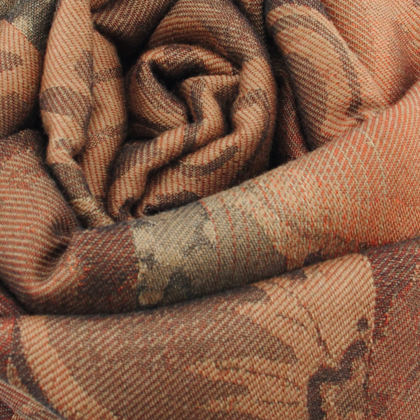 Extra-large-wool-rayon-cotton-silk-chestnut-brown-stole-Sentiment