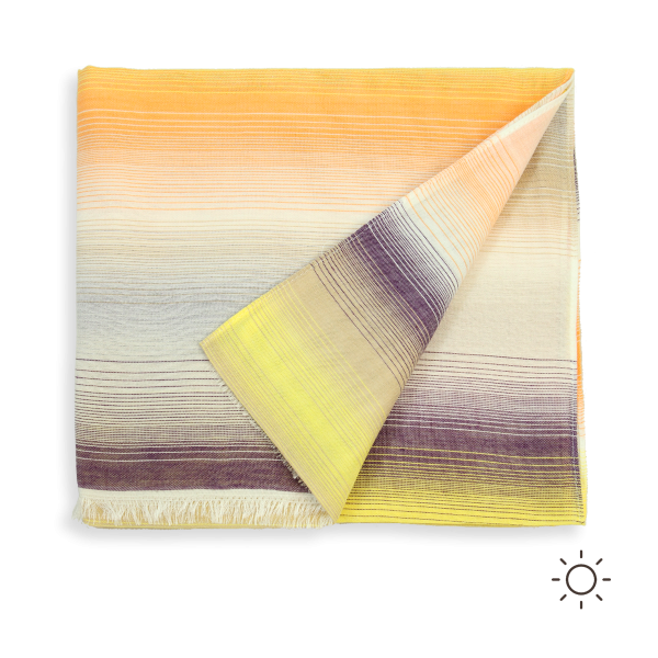 Man-woman-cotton-silk-scarf-yellow-purple-Cigaline