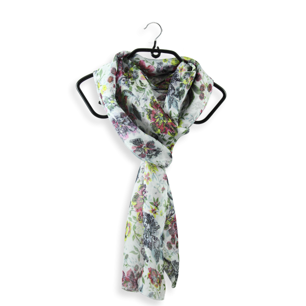 Woman-scarf-printed-silk-romantique-yellow-1A
