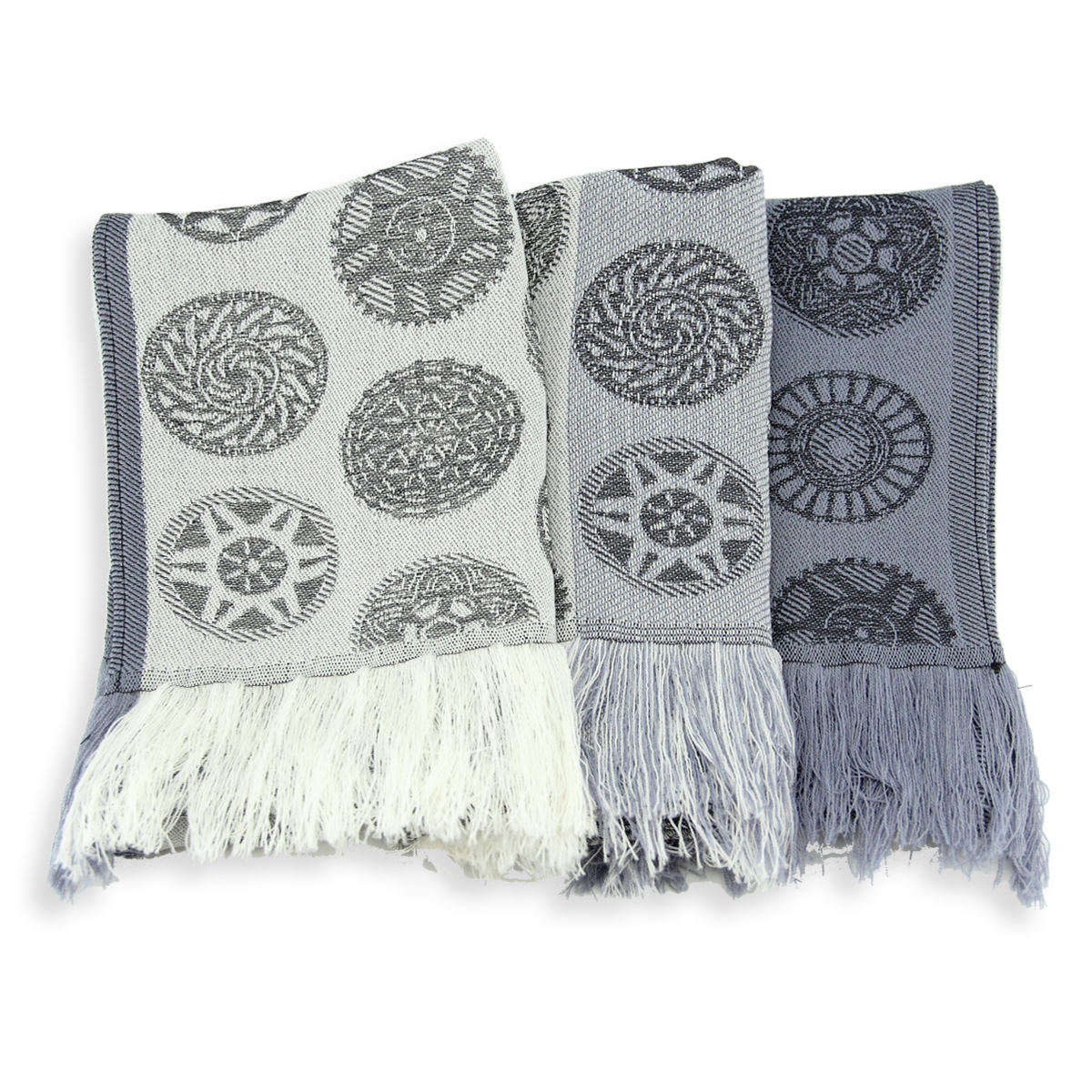 Excellent quality men’s scarf made of natural materials in grey.