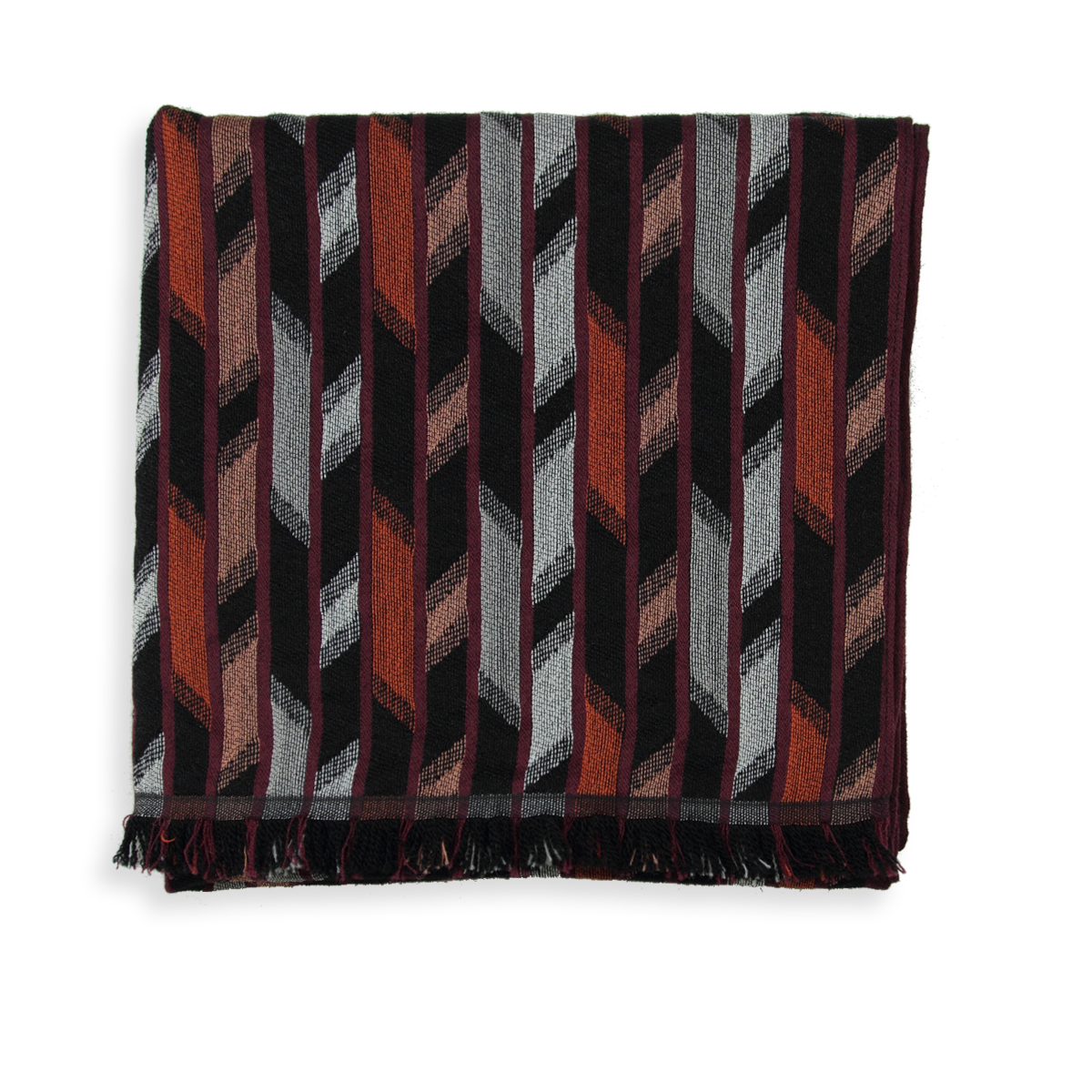 Thick black men's scarf made of natural materials Timeless elegant