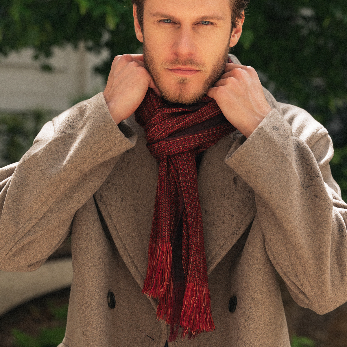 The Red Scarf — With Wool